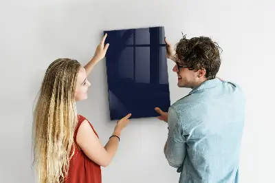 Dark navy blue magnetic wall board