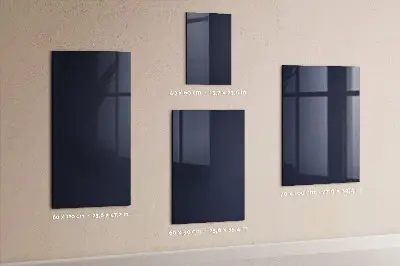 Dark navy blue magnetic wall board