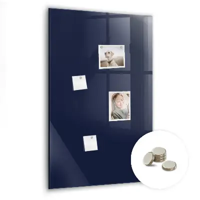 Dark navy blue magnetic wall board
