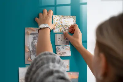 Sea color magnetic glass dry erase board