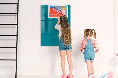 Sea color magnetic glass dry erase board