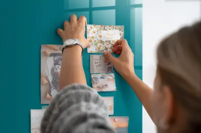 Sea color magnetic glass dry erase board