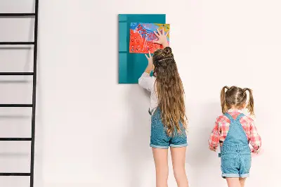 Magnetic glass dry erase board Sea color