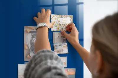 Blue magnetic wall board