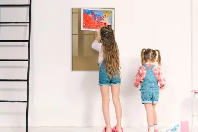 Magnetic wall board Dark beige color