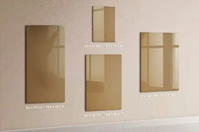 Magnetic wall board in dark beige