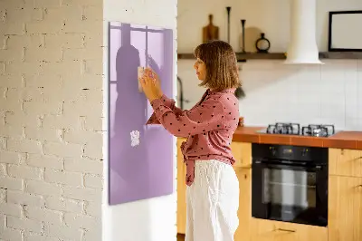 Magnetic glass dry erase board in lilac