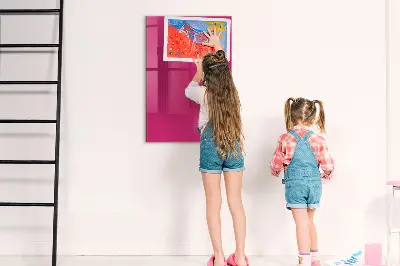 Strong pink magnetic wall board