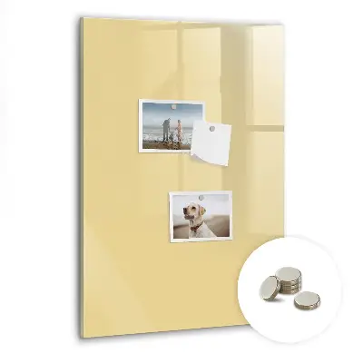 Cream colored magnetic board