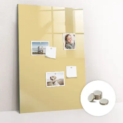 Cream colored magnetic board