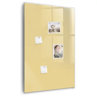 Cream colored magnetic board