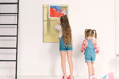 Cream colored magnetic board