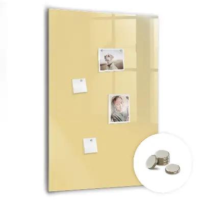 Cream colored magnetic board