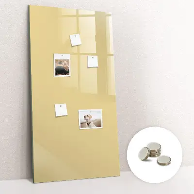 Cream colored magnetic board