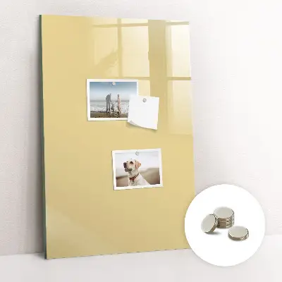 Cream colored magnetic board