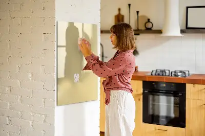 Cream colored magnetic board