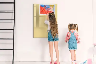 Cream colored magnetic board