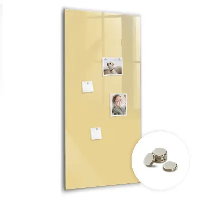Cream colored magnetic board