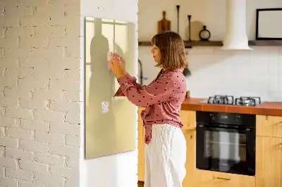 Cream colored magnetic board