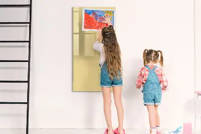 Cream colored magnetic board