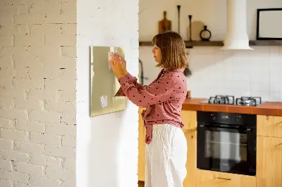 Cream colored magnetic board