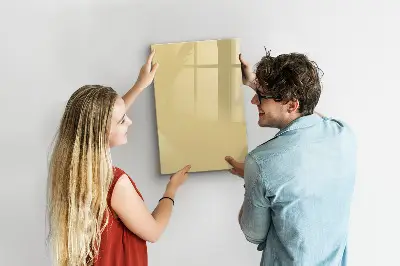 Cream colored magnetic board