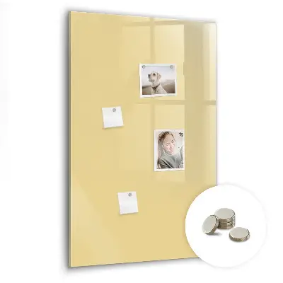 Cream colored magnetic board