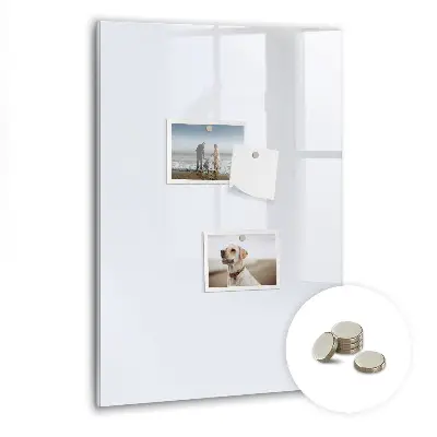 Magnetic wall board in dark white