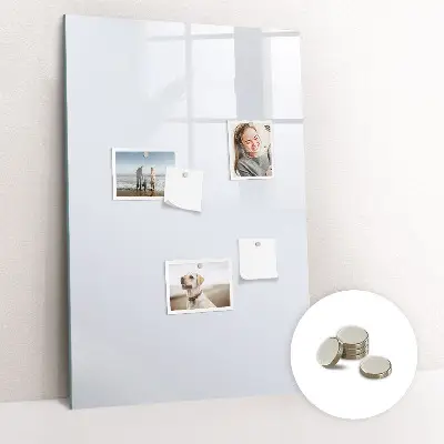 Magnetic wall board in dark white