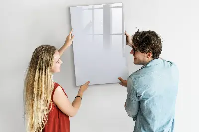 Magnetic wall board in dark white