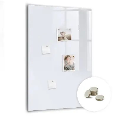 Magnetic wall board in dark white