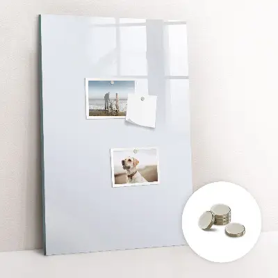 Magnetic wall board in dark white