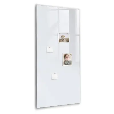 Magnetic wall board in dark white