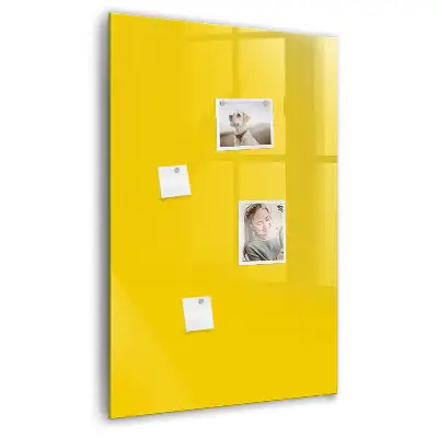 Light yellow magnetic wall board
