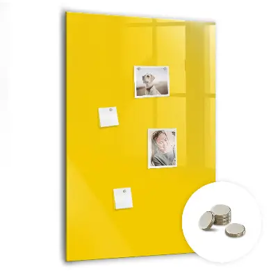 Light yellow magnetic wall board