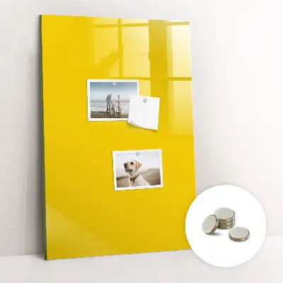 Light yellow magnetic wall board