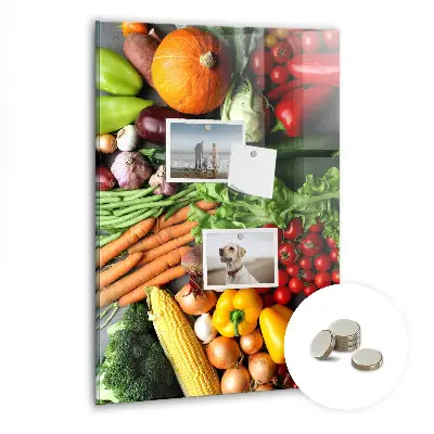 Autumn Vegetables Magnetic Wall Board