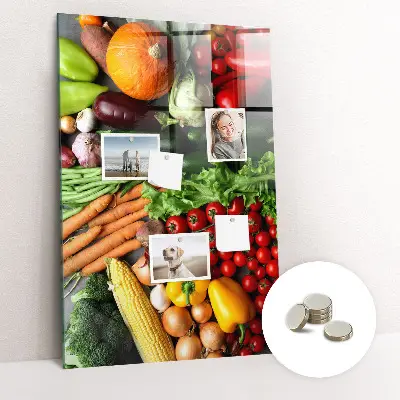 Autumn Vegetables Magnetic Wall Board