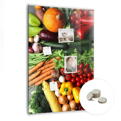 Autumn Vegetables Magnetic Wall Board