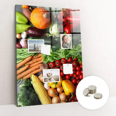 Autumn Vegetables Magnetic Wall Board