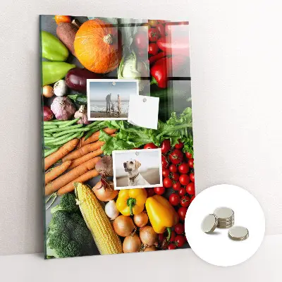 Autumn Vegetables Magnetic Wall Board
