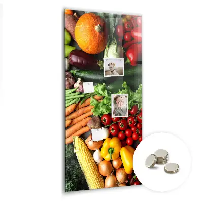 Autumn Vegetables Magnetic Wall Board