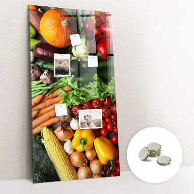 Autumn Vegetables Magnetic Wall Board