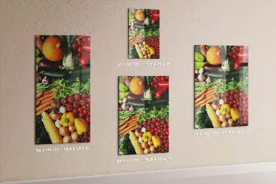 Autumn Vegetables Magnetic Wall Board