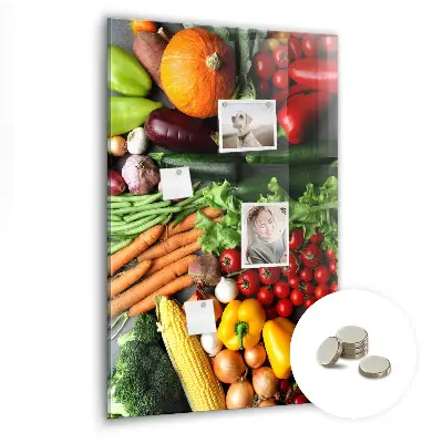 Autumn Vegetables Magnetic Wall Board