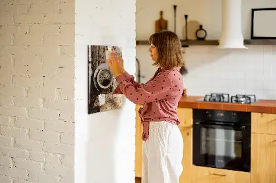 Magnetic Glass Dry Erase Board with A Cup of Coffee Print