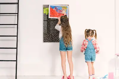 Magnetic glass dry erase board Sunflower seeds