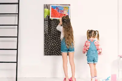 Magnetic glass dry erase board Sunflower seeds