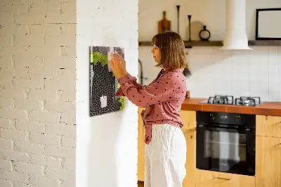 Magnetic glass dry erase board Sunflower seeds