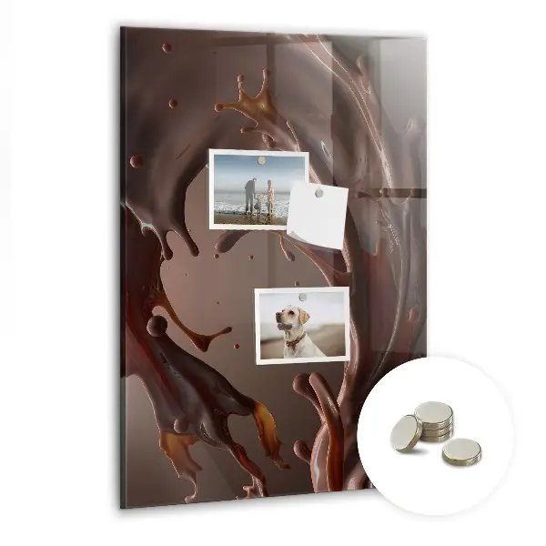 Magnetic wall board in chocolate milk